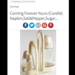 Napkin, Salt&Pepper, & Sugar Shaker Set